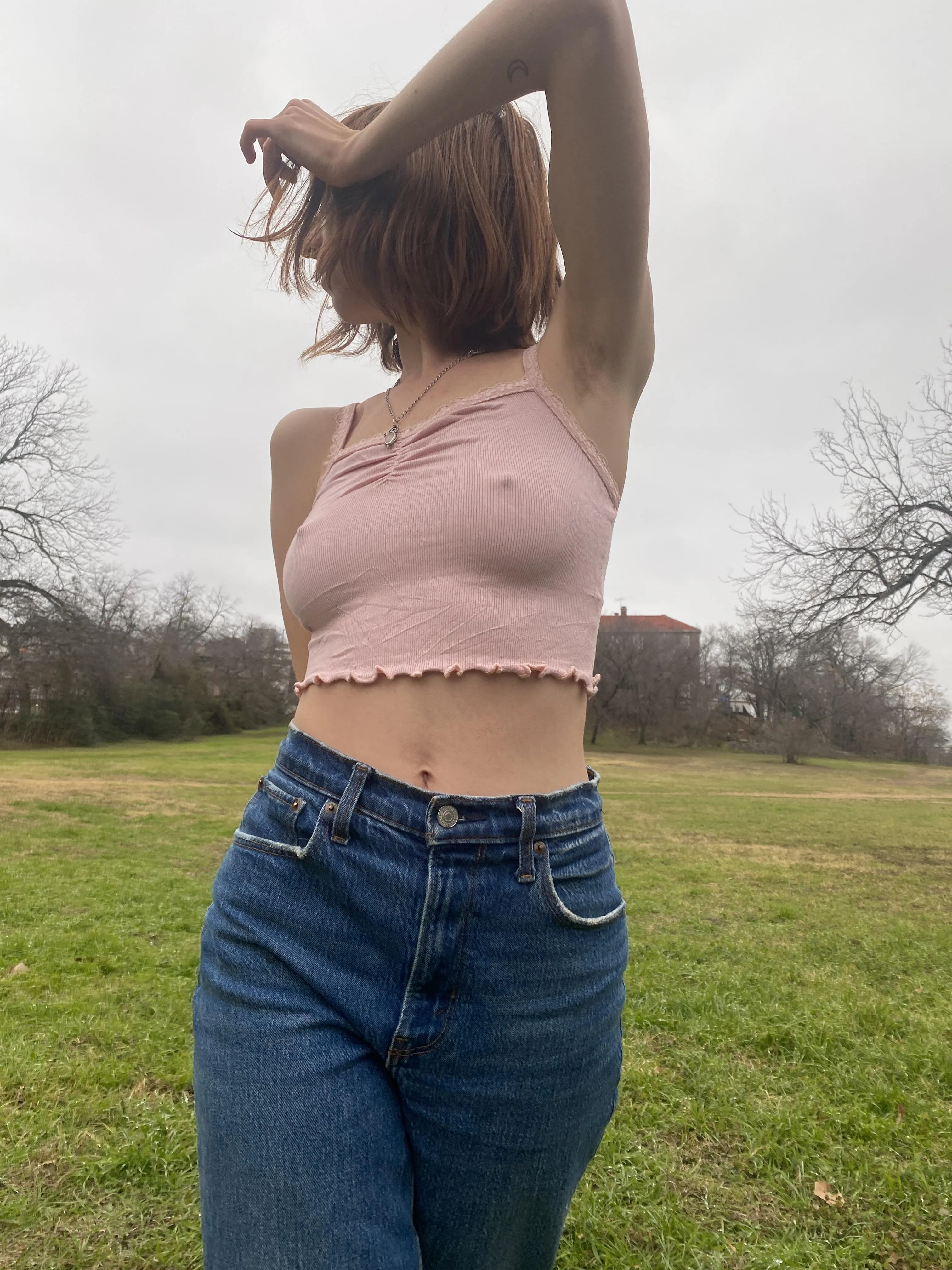 Tank tops and denim make a great duo
