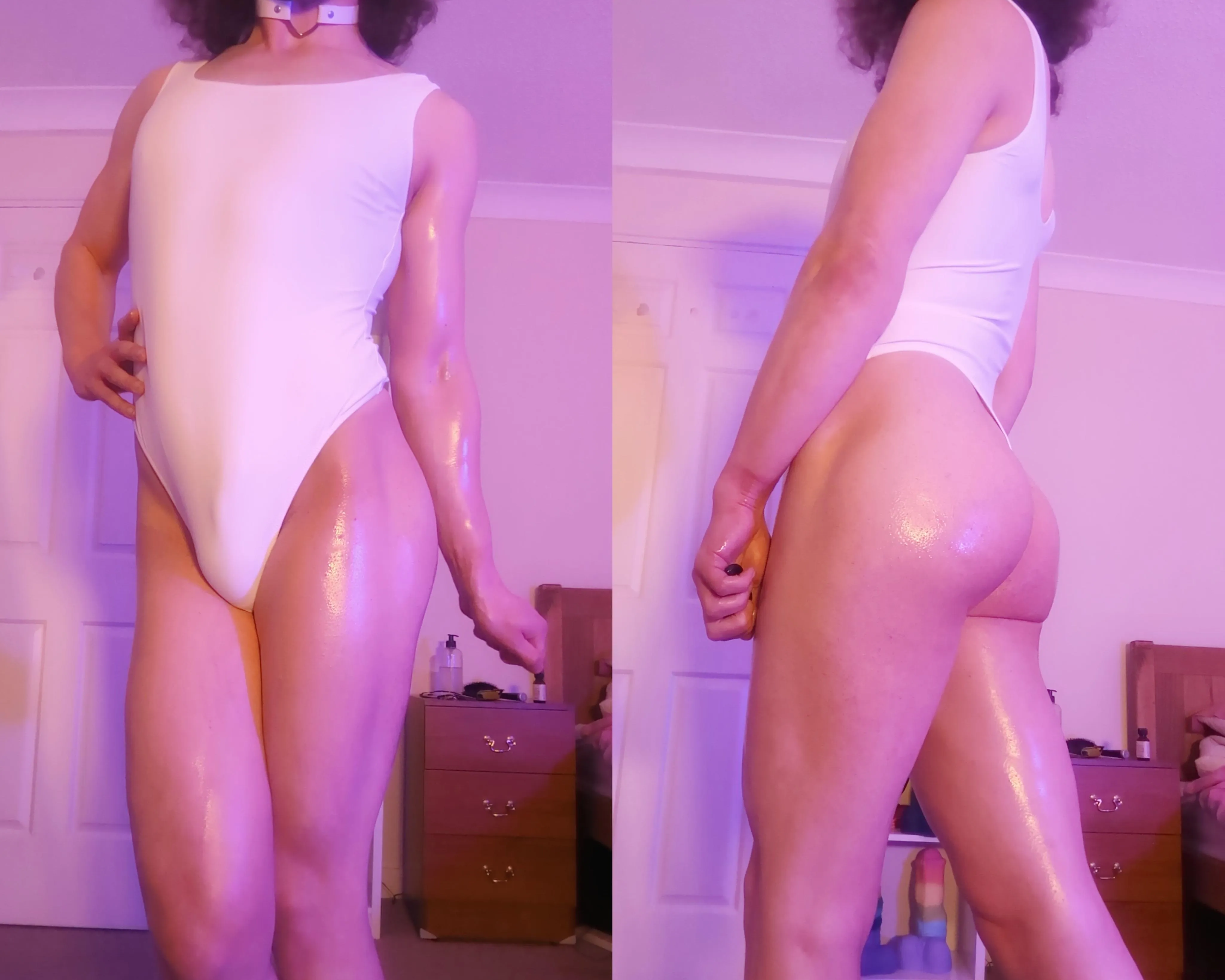 This is definitely my new favorite swimsuit! I think body oil makes it look even better...🤭