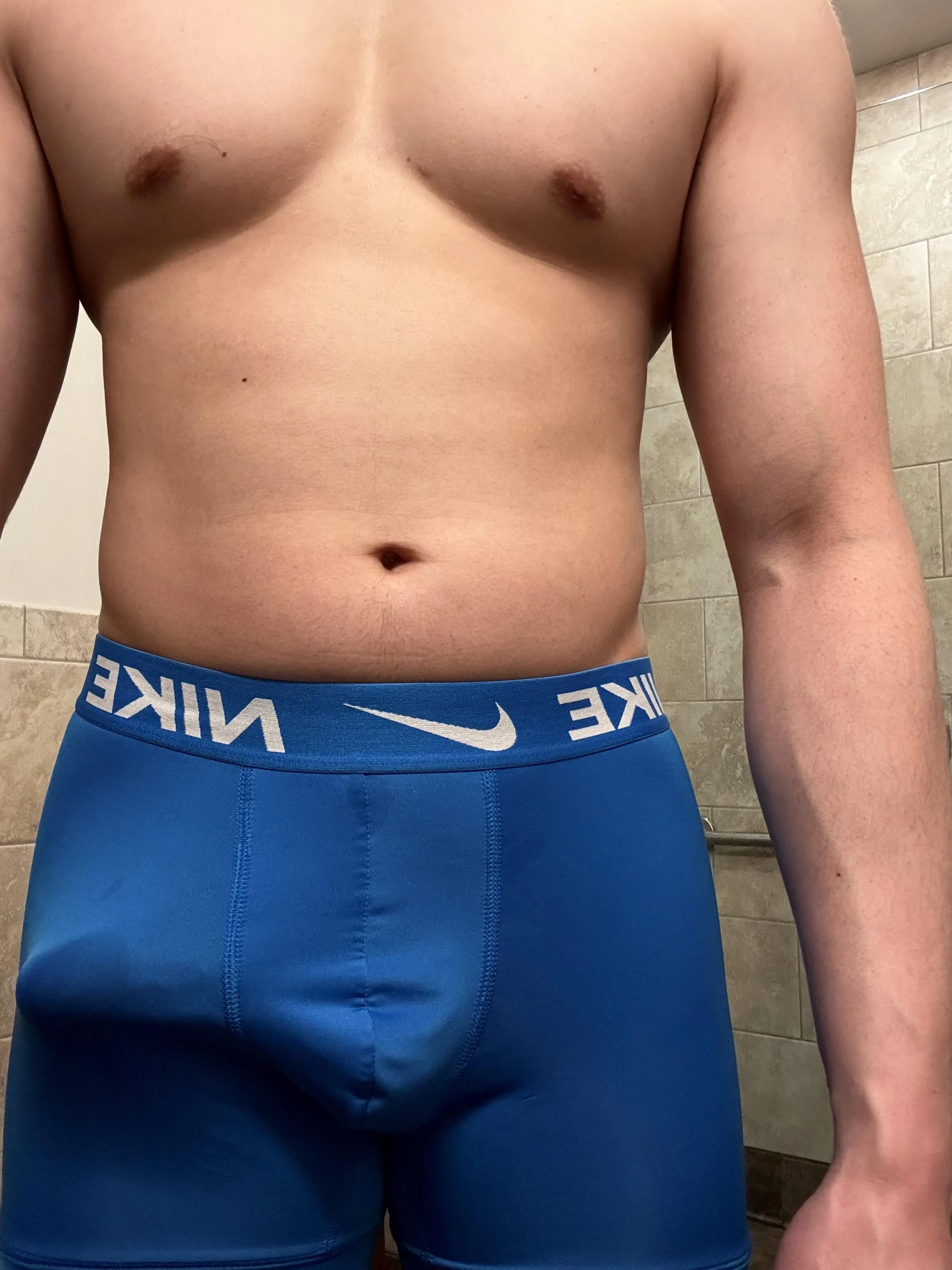 Blue Nikes look good