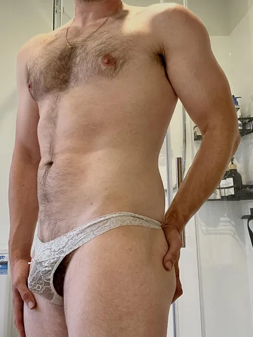 Discovered I like wearing my gf’s panties and she does too