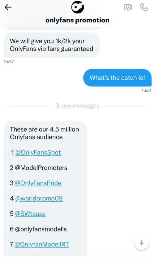 Hi everyone 😊 new creator here! So i received this DM on X and I’d like to know if this helps. I know they’re more than likely scammers but i just wanted to ask anyway😅 bc you never know.