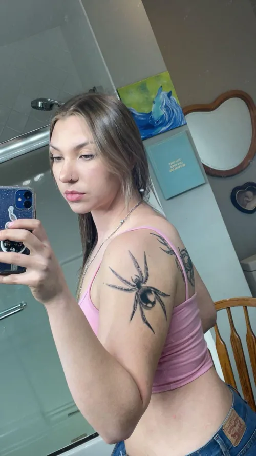 I ironically absolutely hate spiders and am scared shitless of them… so I got one tattooed on me