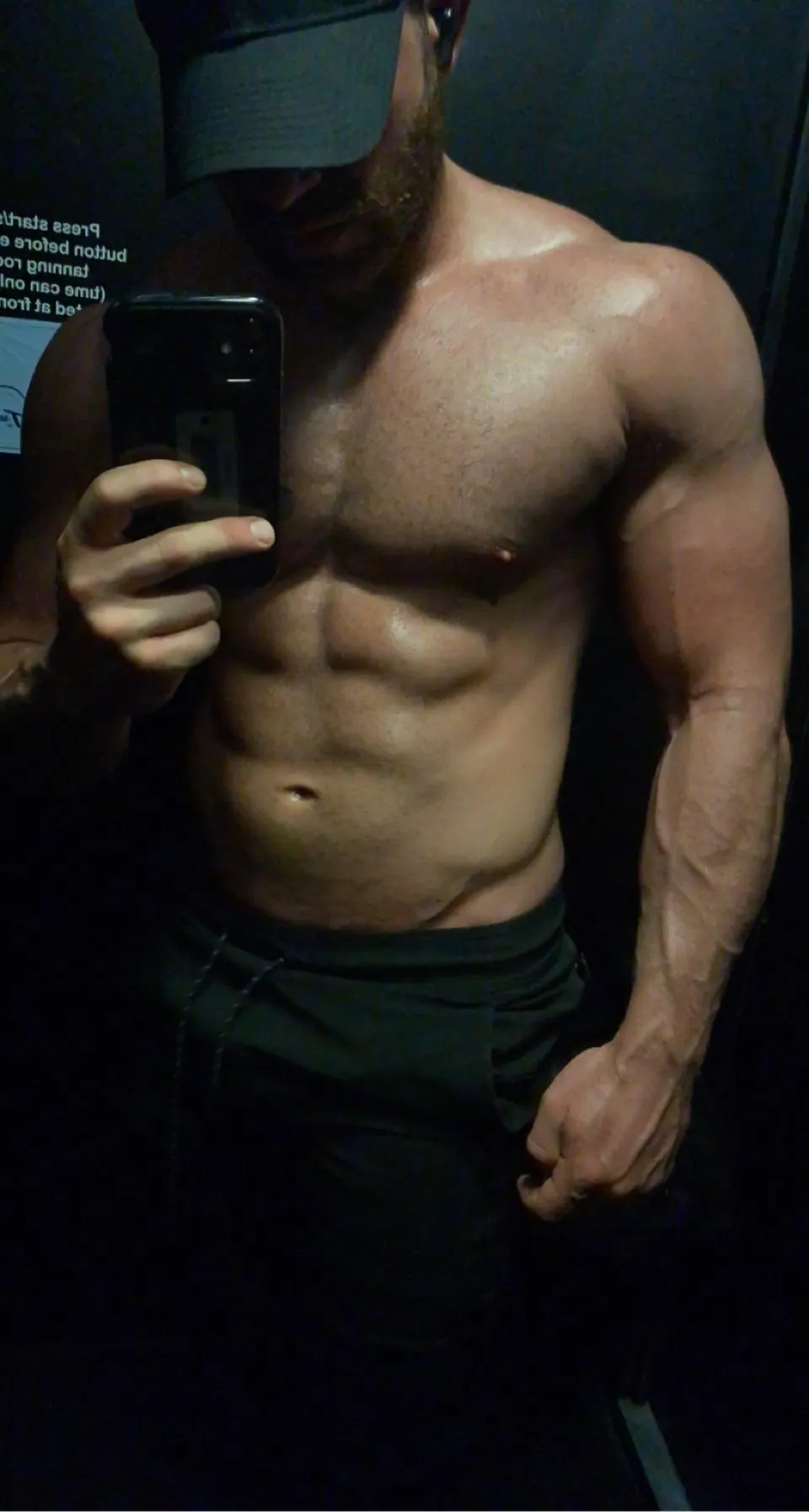 I know you like it. Sweat makes it look even better but it’s all hard work 😉