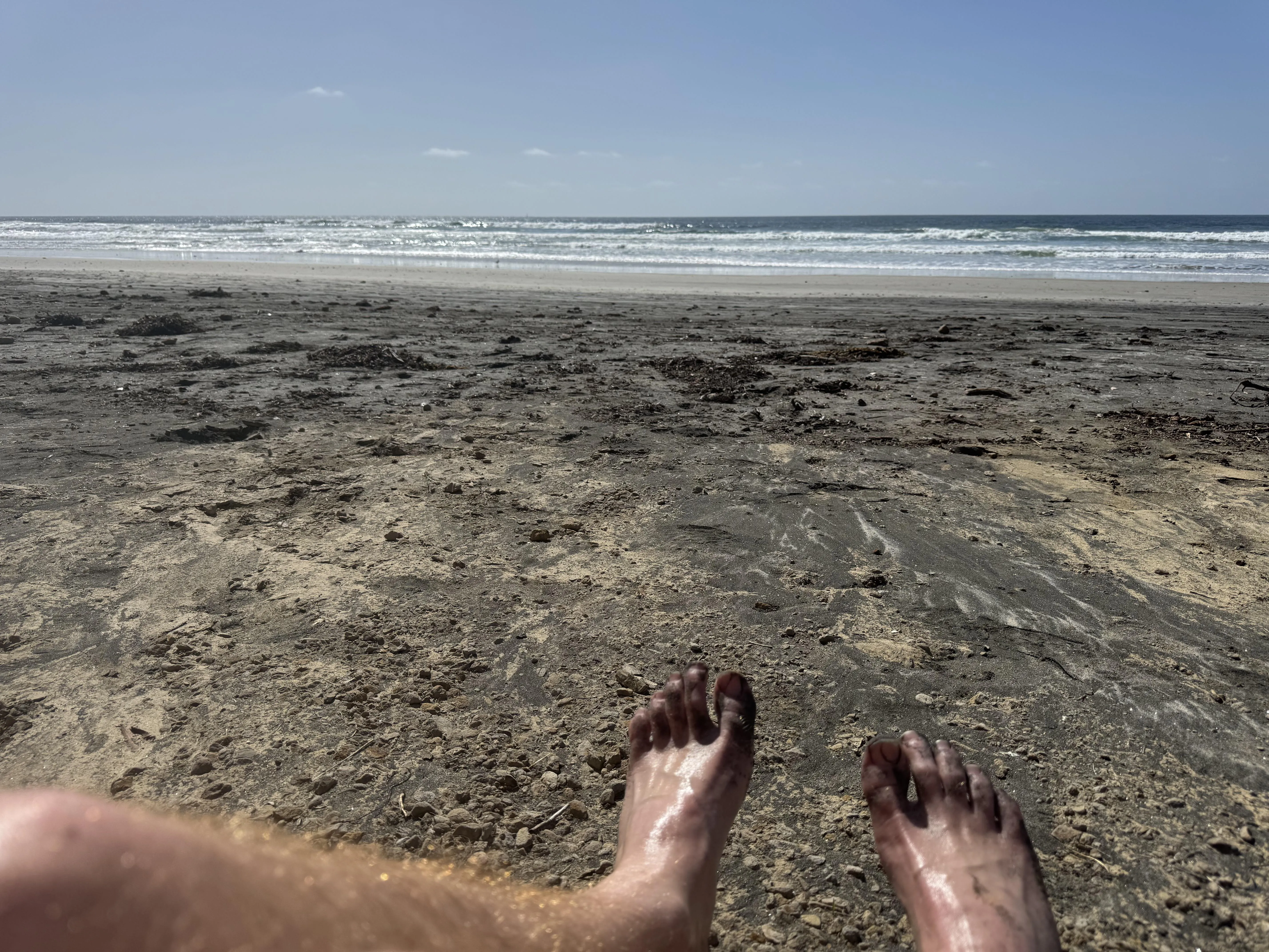 It’s an unbelievably nice day to be naked down here today!