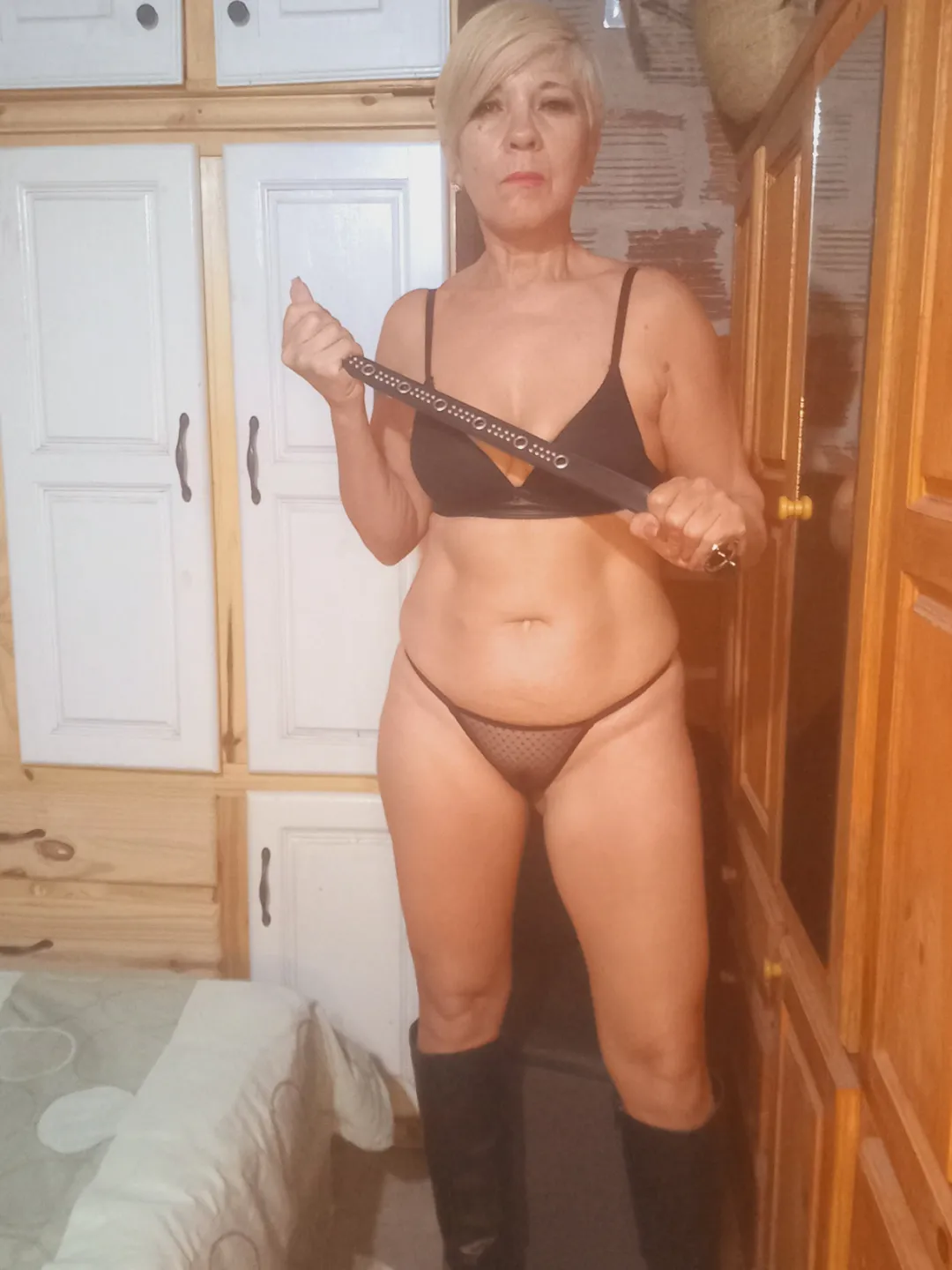 Kneel and obey! You know very well who is in charge or should I remind you?