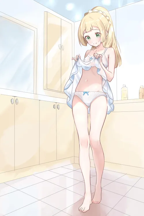 Lillie showing her new panties