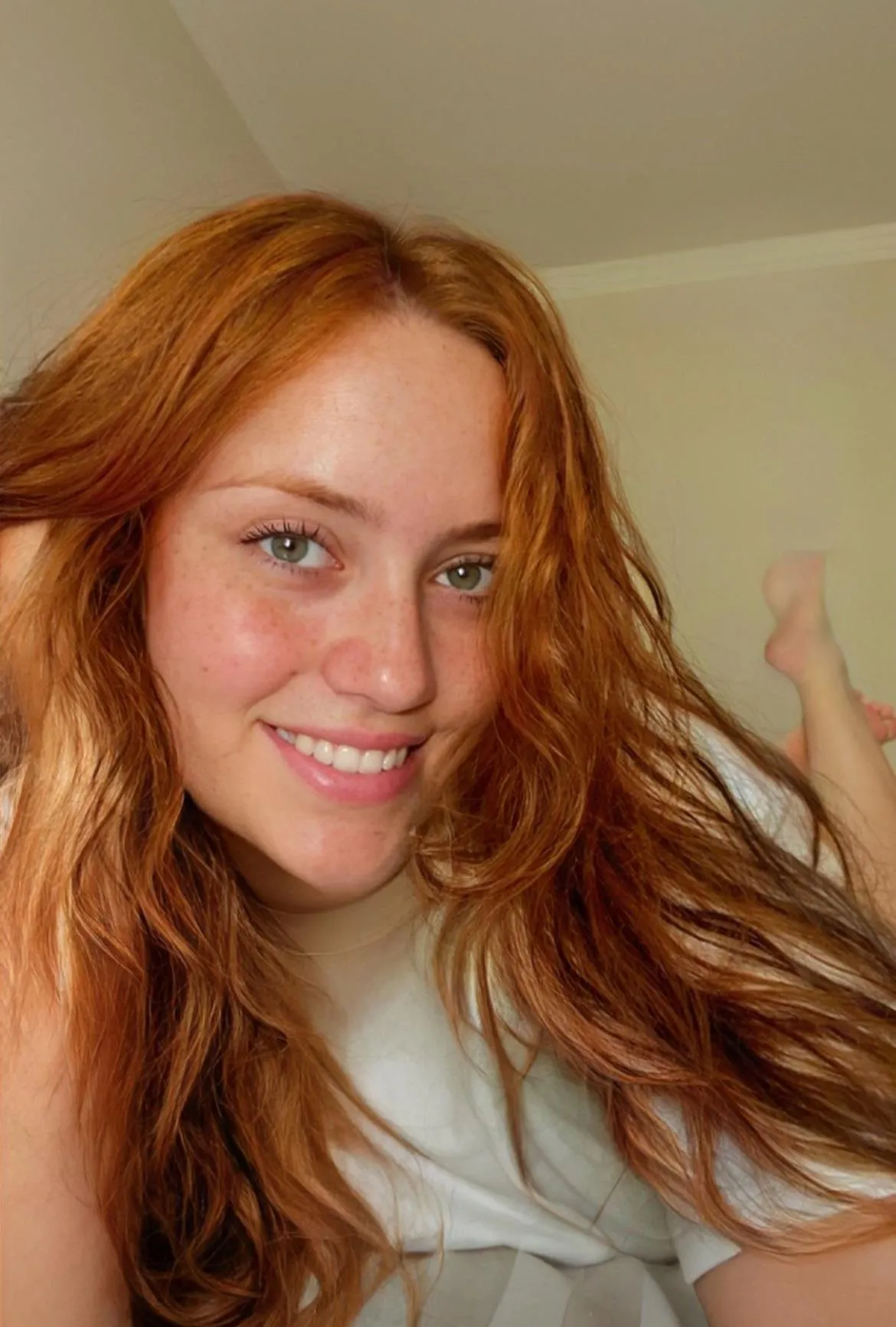 Love to start the day with shirt, smile and nothing else