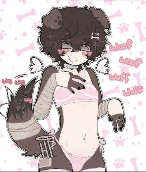 me wagging my tail when i