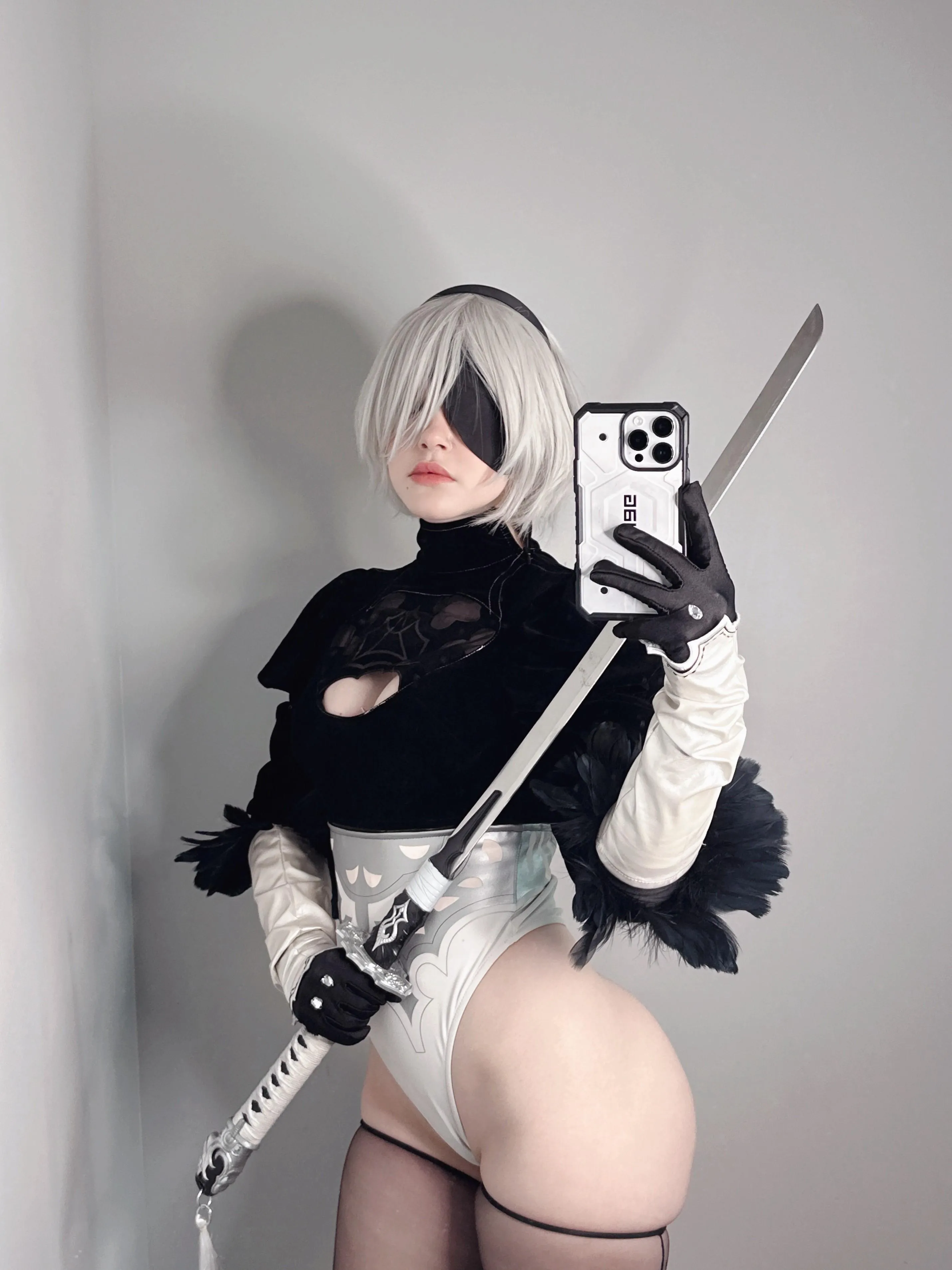 My cosplay of 2B (Emilia)