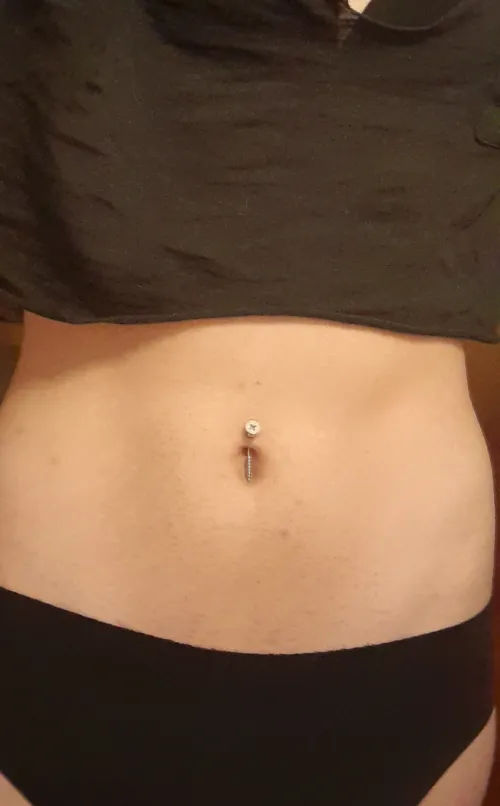 My Most Exotic Belly Button piercing