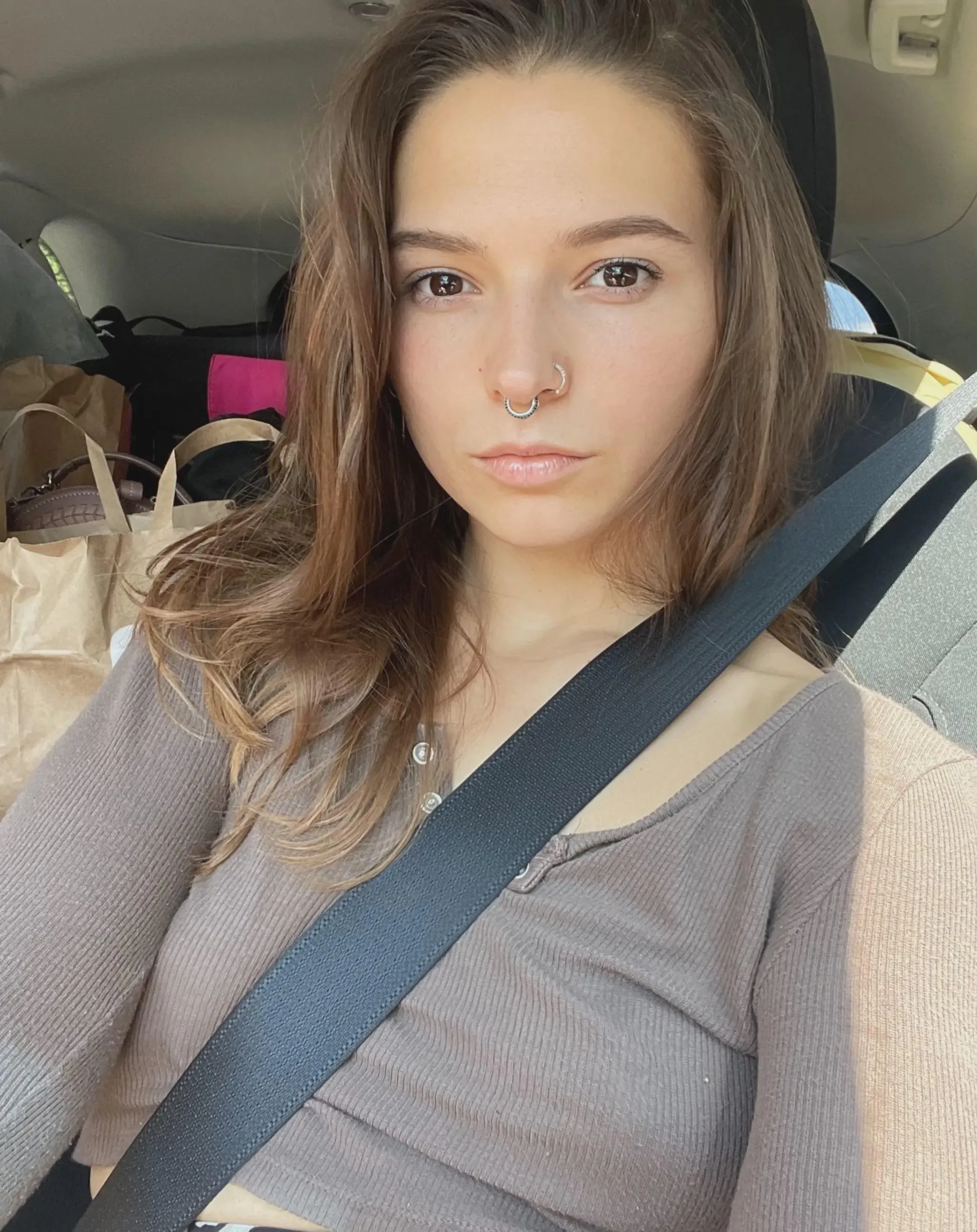 nose piercing says I have some pretty wild thoughts