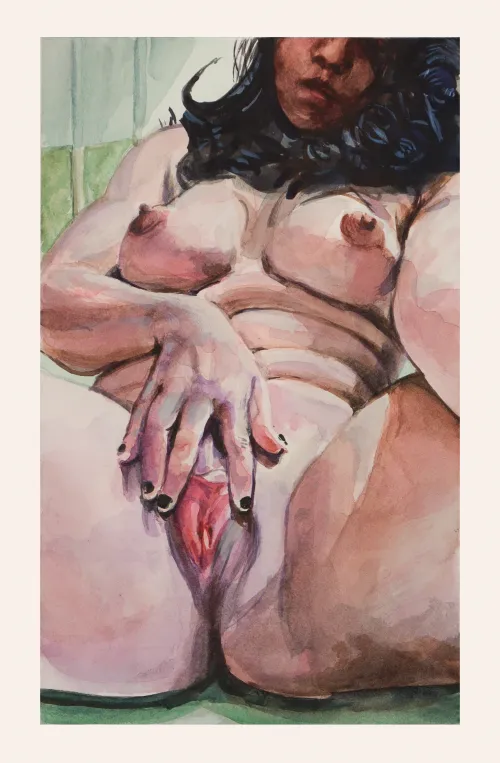 Pinks and pastel greens, by me.