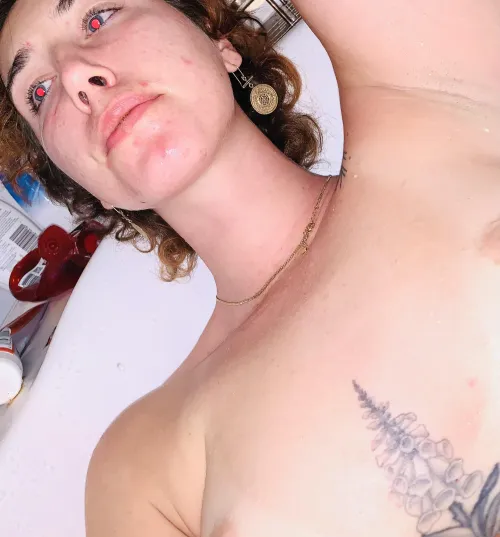 Taking a relaxing bath!