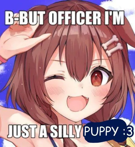 WHAT IF THE OFFICER TUGS MY TAIL WHILE REASONING OUT I AM JUST A PUPPY????