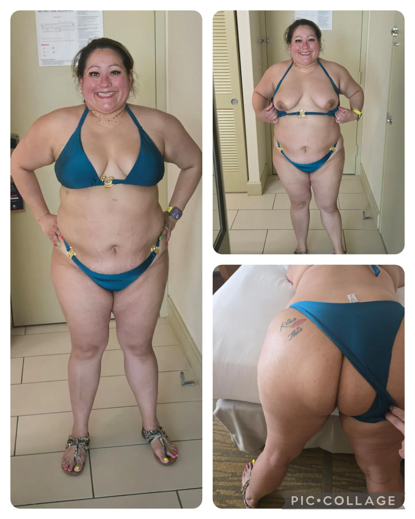 Wifey showing off for fans