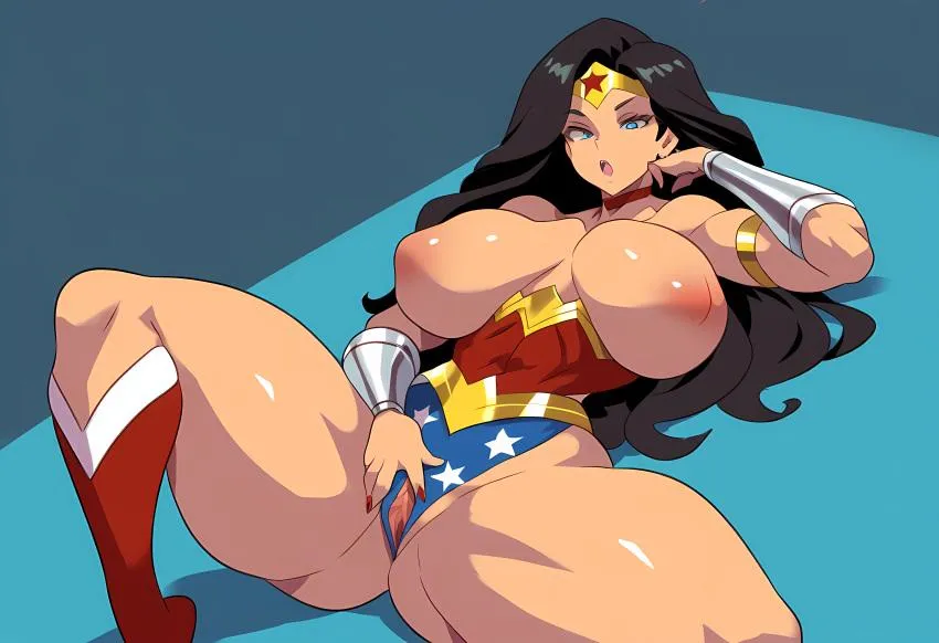 Wonder Woman spreads open for you