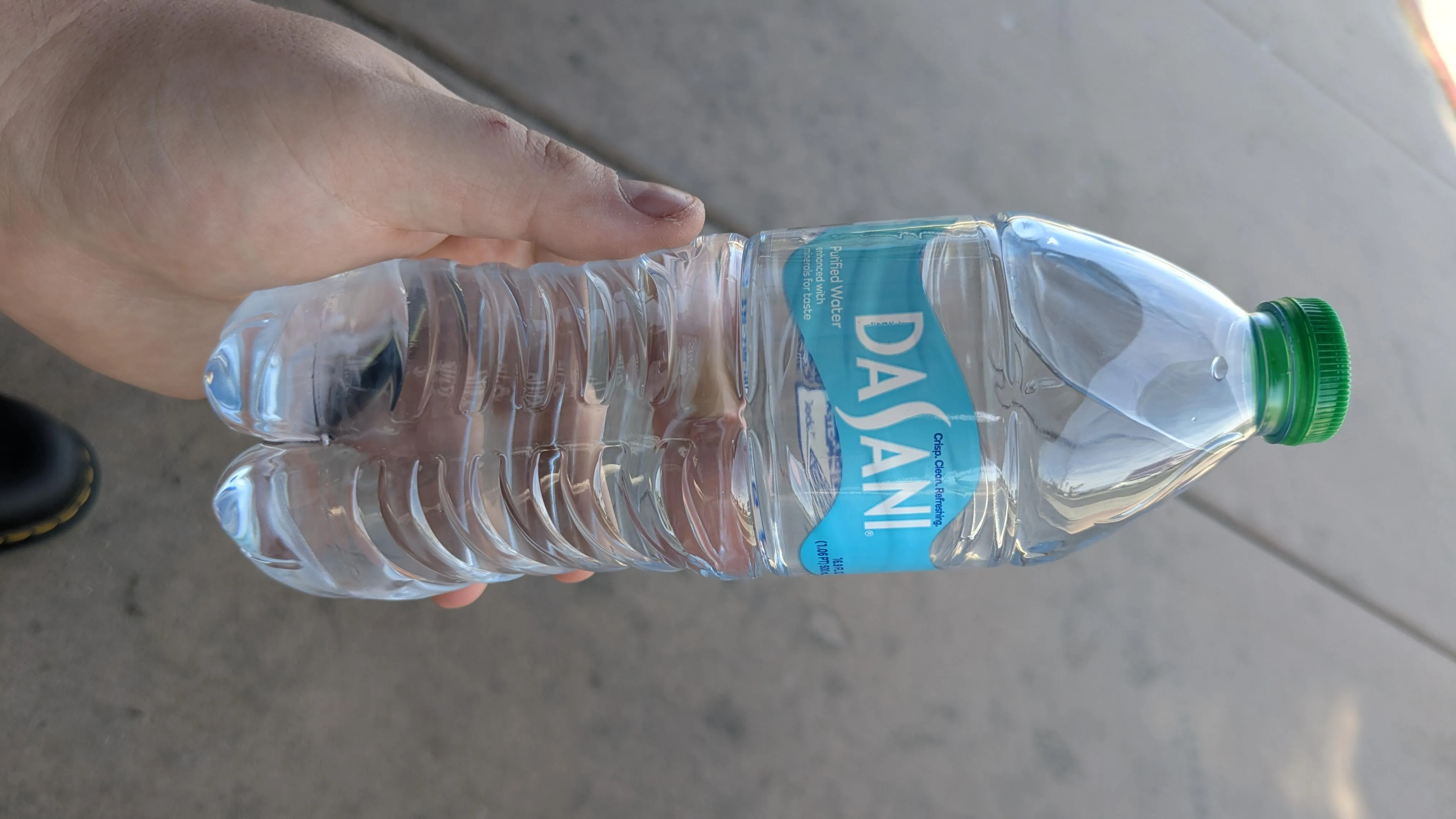 Big water bottle this time?? Oh she fancy