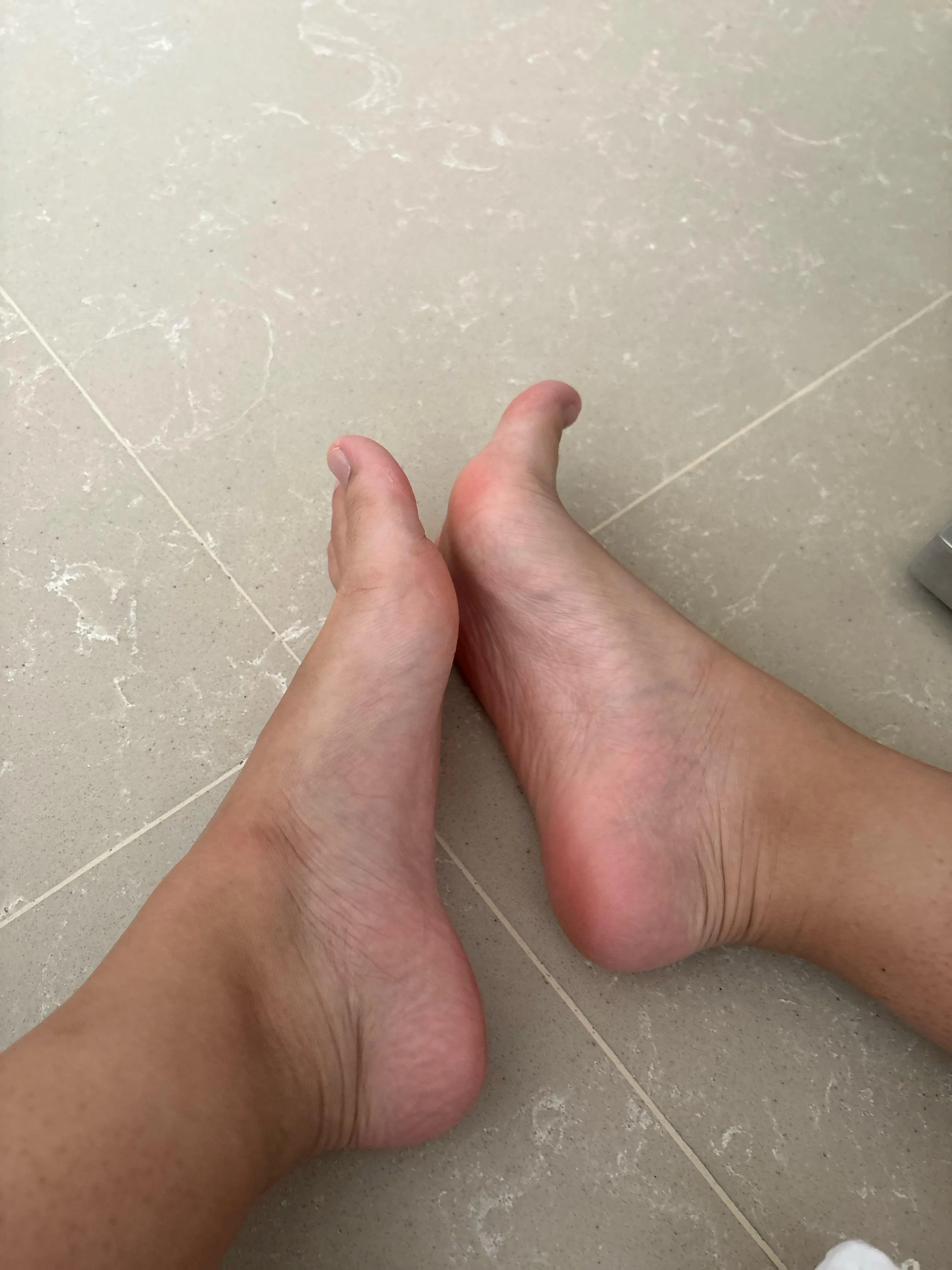 College girl feet
