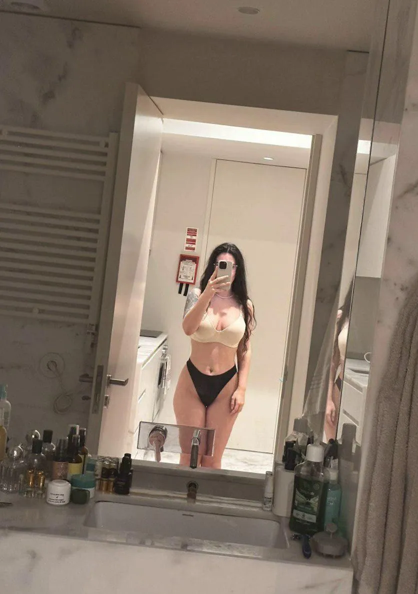 Dark hair, soft lingerie, and zero mercy