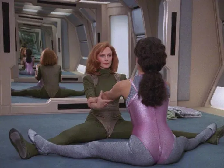 Gates McFadden and Marina Sirtis