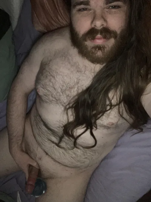 Having fun with my toy 😈