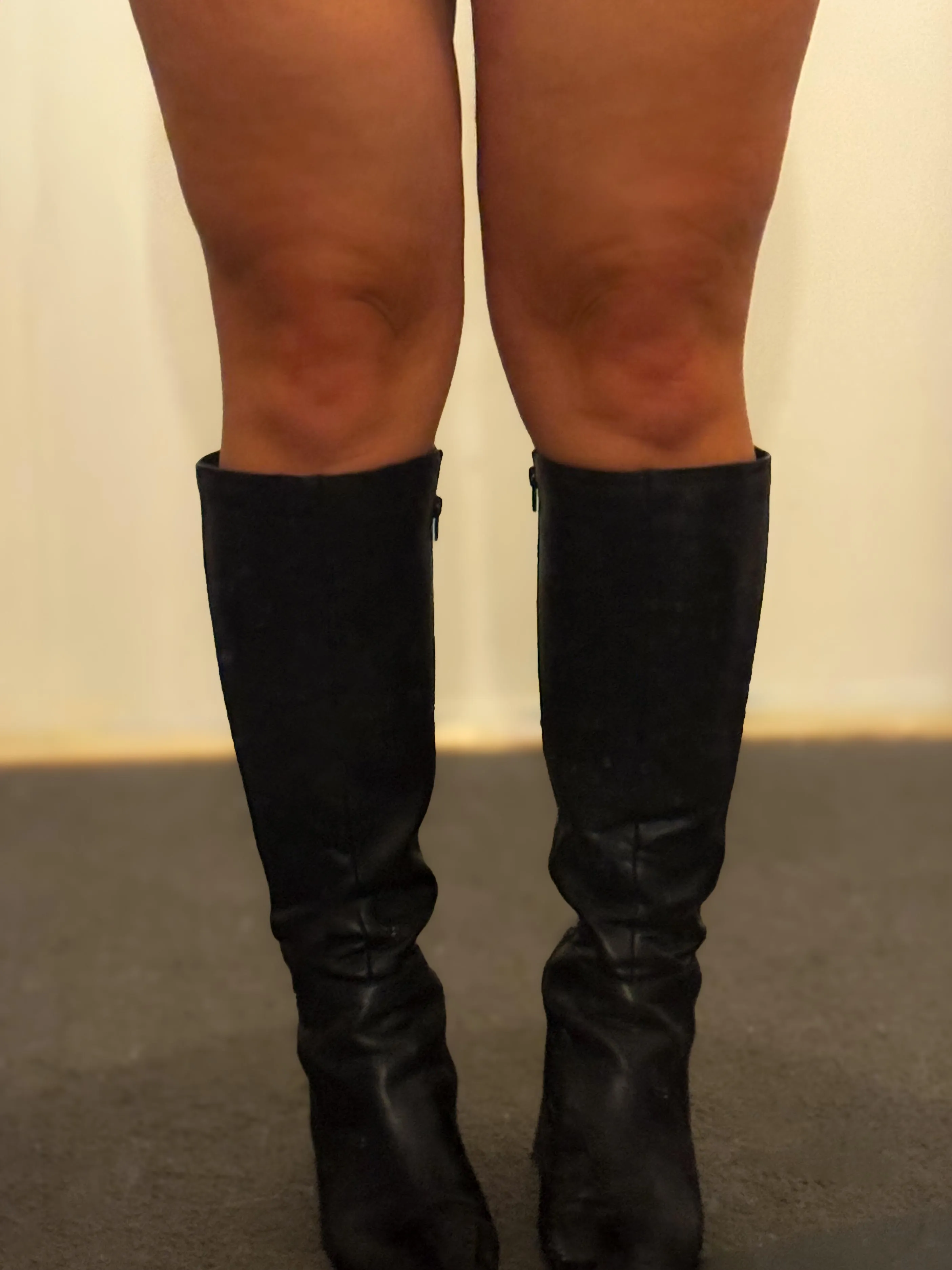 Imagine the smell of Italian leather while I stomp on you in these boots