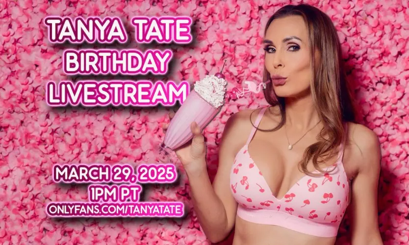 MILF Star Tanya Tate to Celebrate B-Day With OnlyFans Livestream