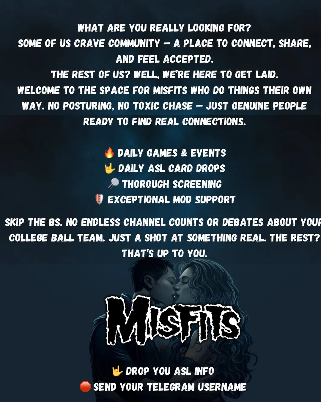 New Group called the Misfits Looking for Ladies