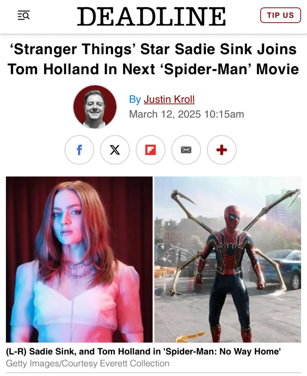 Told everyone....she is the future of Hollywood