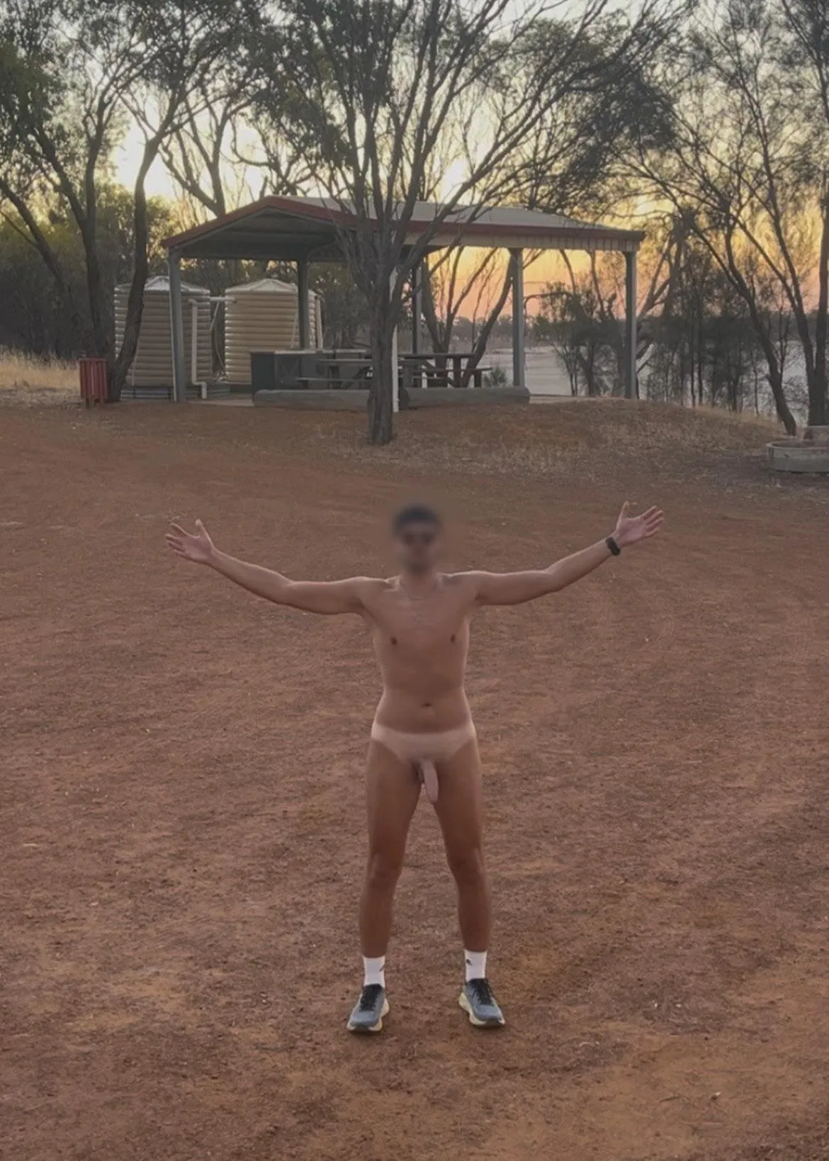 Why bother bringing any clothes on our camping trip?!