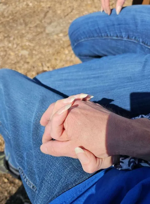 Wife's Long Real Nails