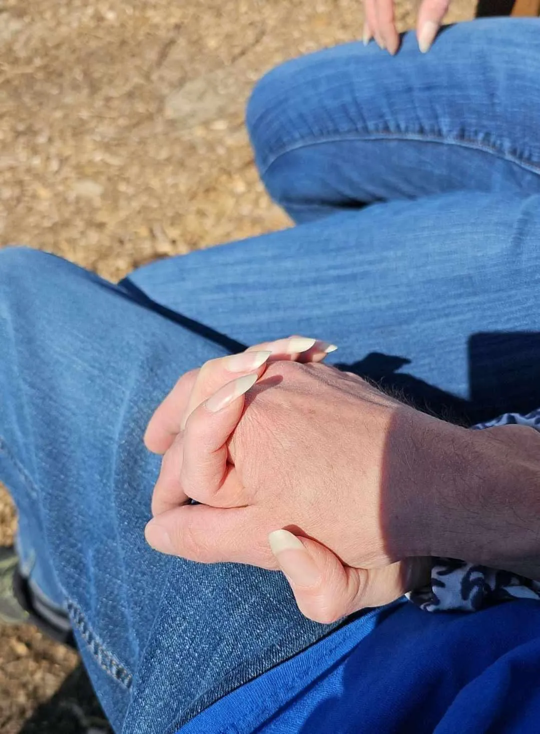 Wife's Long Real Nails