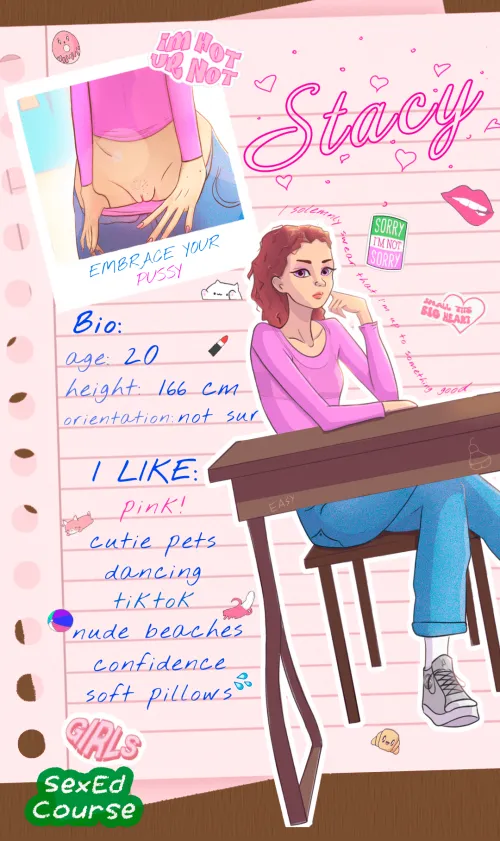 Your nympho classmate is waiting for you in SexEd Course Chapter 1! The link is down below