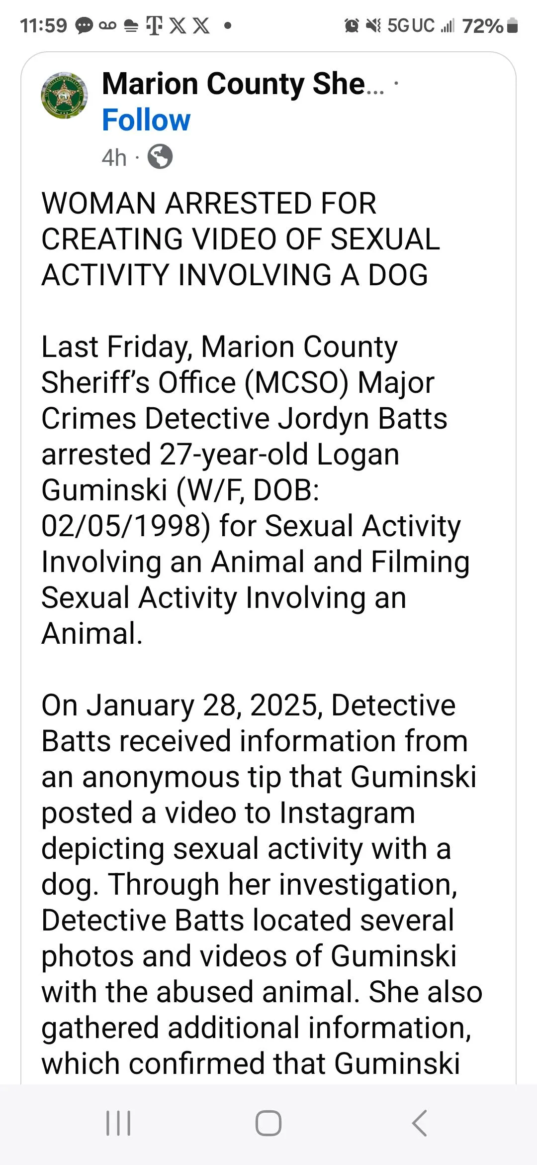 Be careful posting online