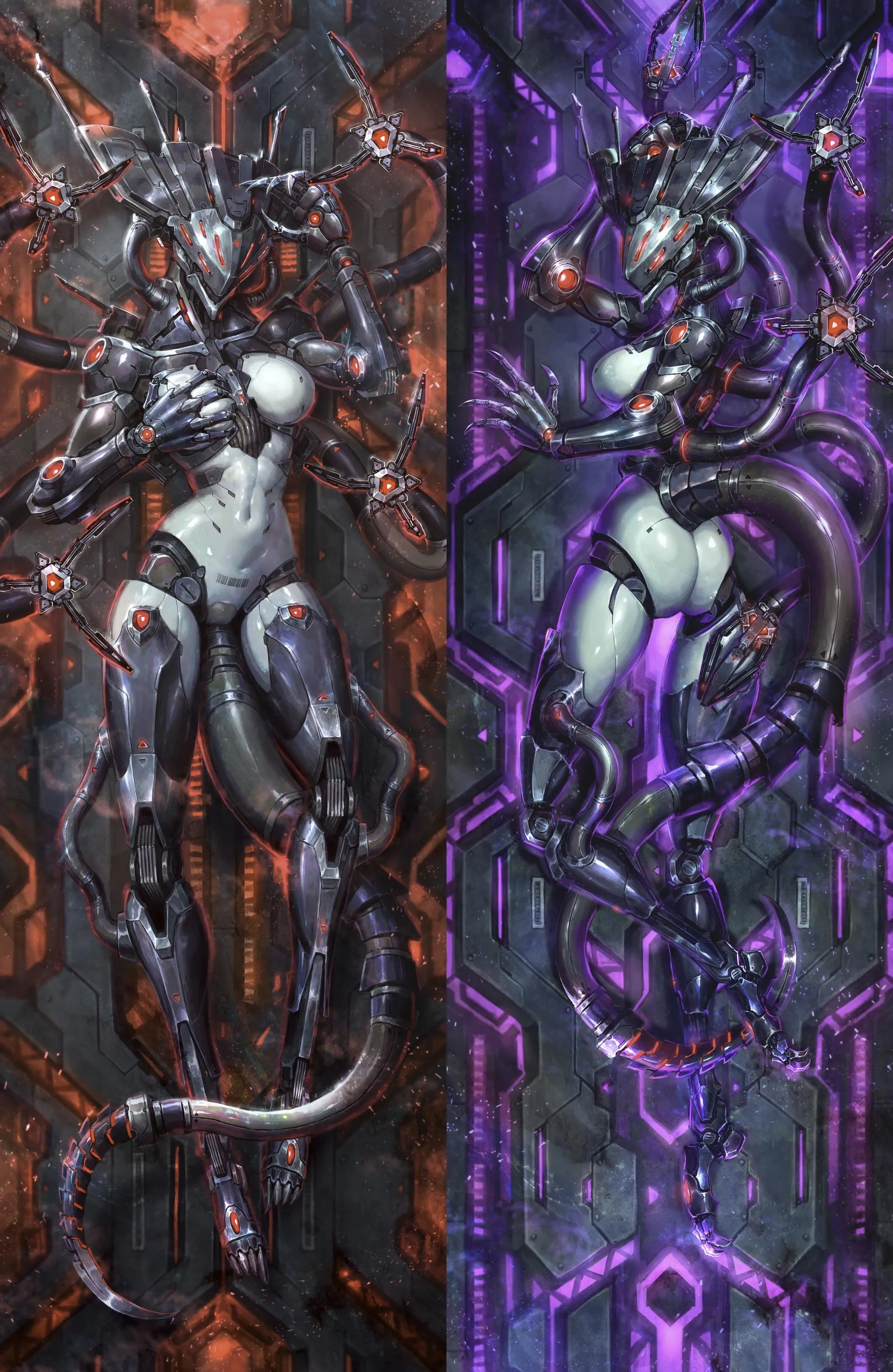 IB-13 dakimakura cover [F] (OC, art by Hayama Kouhei)