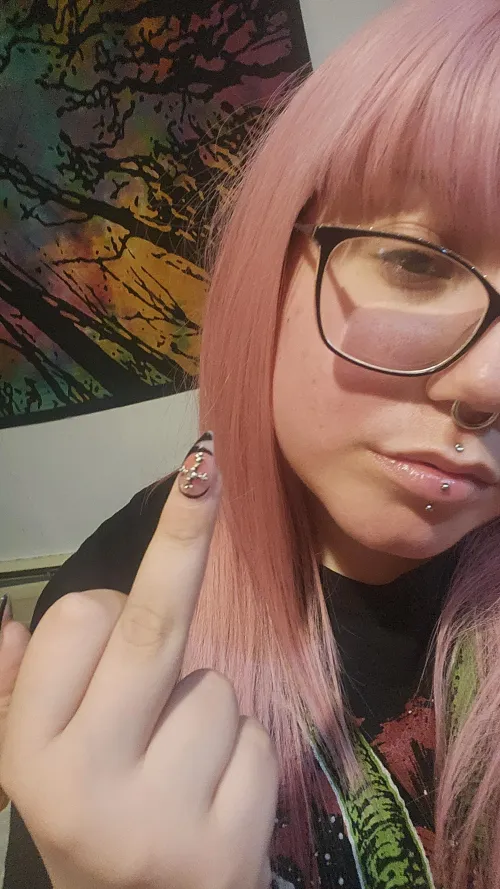 Love getting charms on my middle finger for flipping off losers like you <3