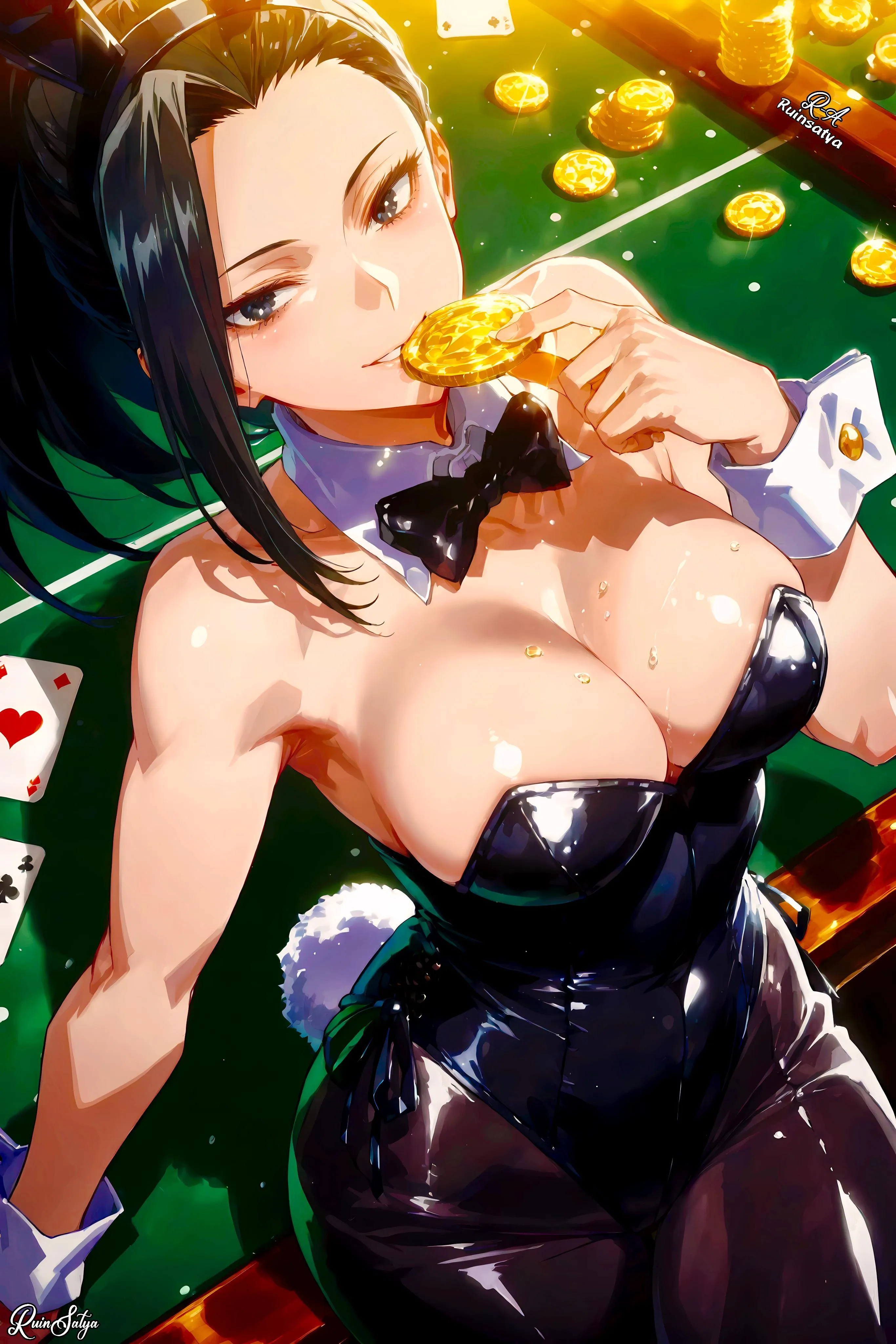 Momo while gambling (Ruinsatya)