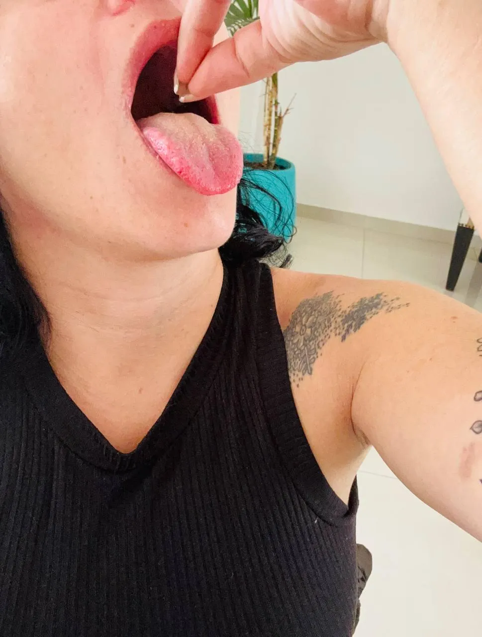 Don't try to escape, the fun is inside my mouth