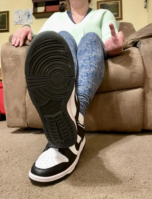 I know a few of your dick gets hard at the thought of licking my shoes clean 😏