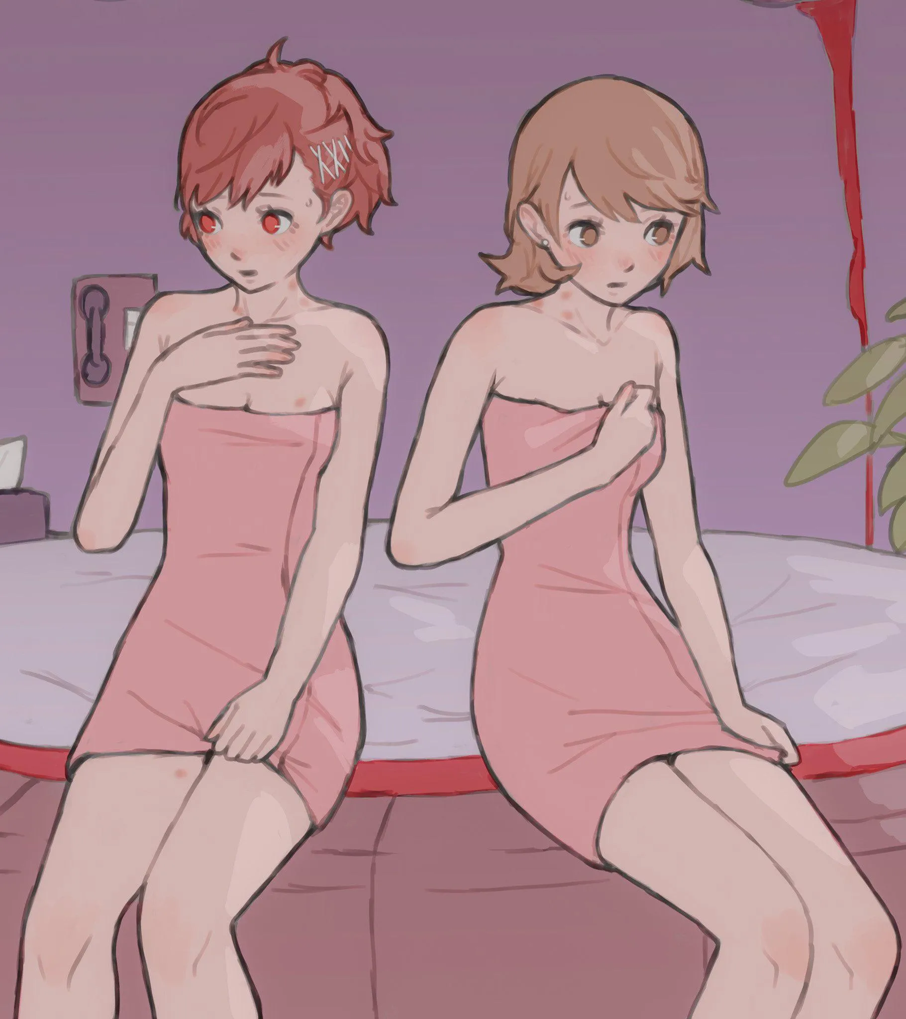 Kotone and Yukari love hotel stay (Pfgwpmpw) [Persona 3]