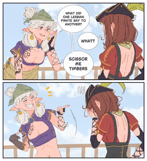 Lesbian Pirate Rizz (SPiNDLE/@aidenr0) [OC]