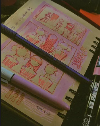 Lunch time last page sketch