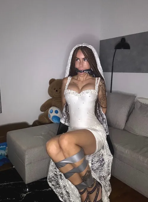 Vows sealed, lips too