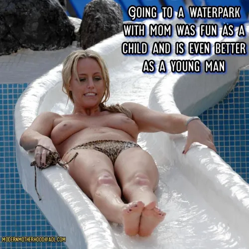 Waterpark with mom