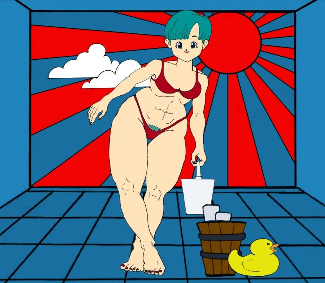 Bathtime with Bulma