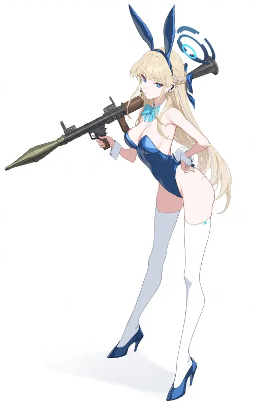 Bunny Toki with an RPG-7 (fame) [Blue Archive]