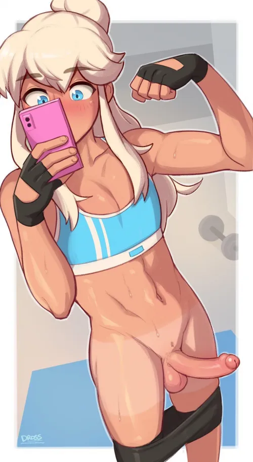 Cody cute gym selfie