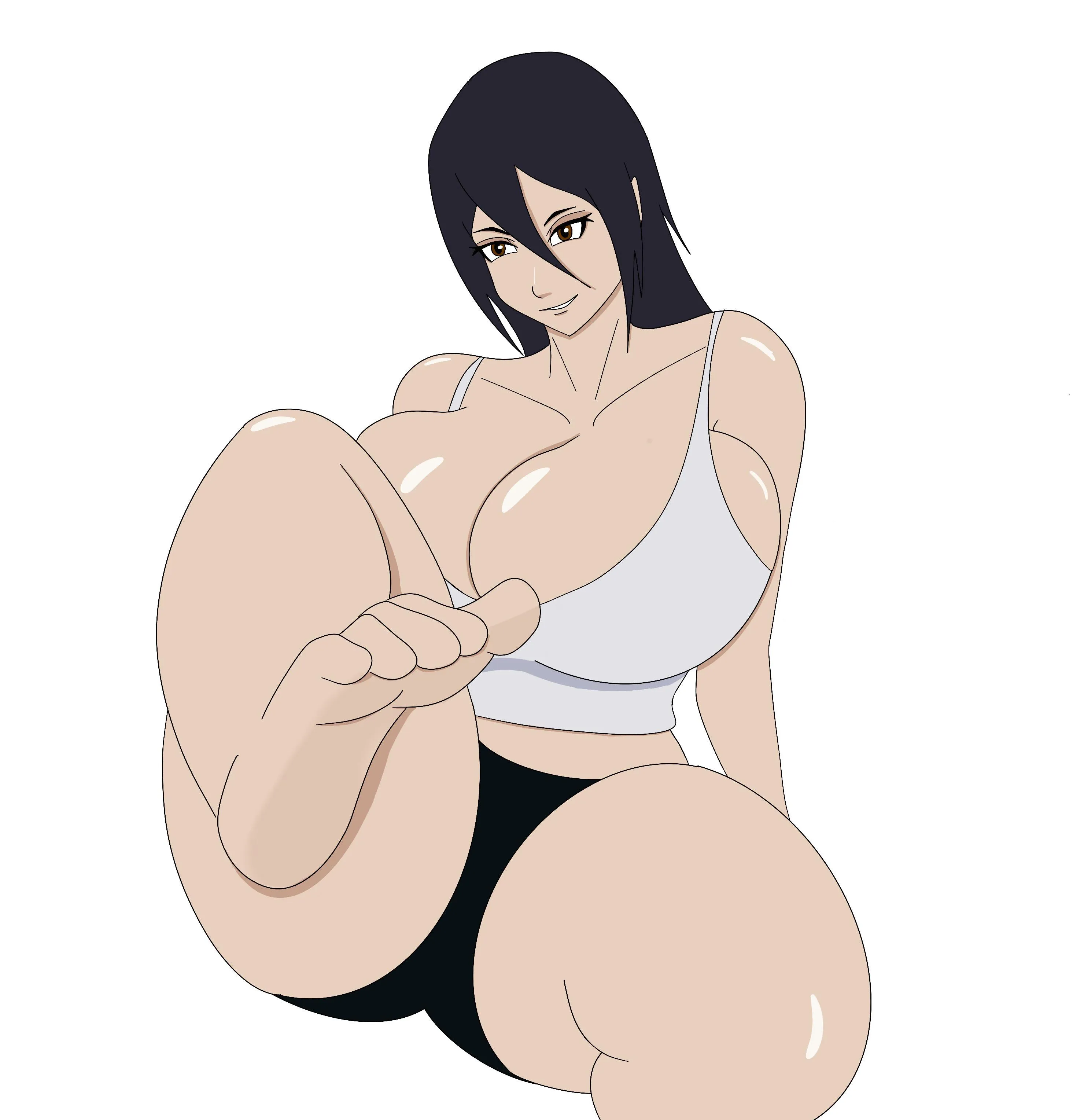 Here’s the finished drawing of myself in a seductive pose ☺️