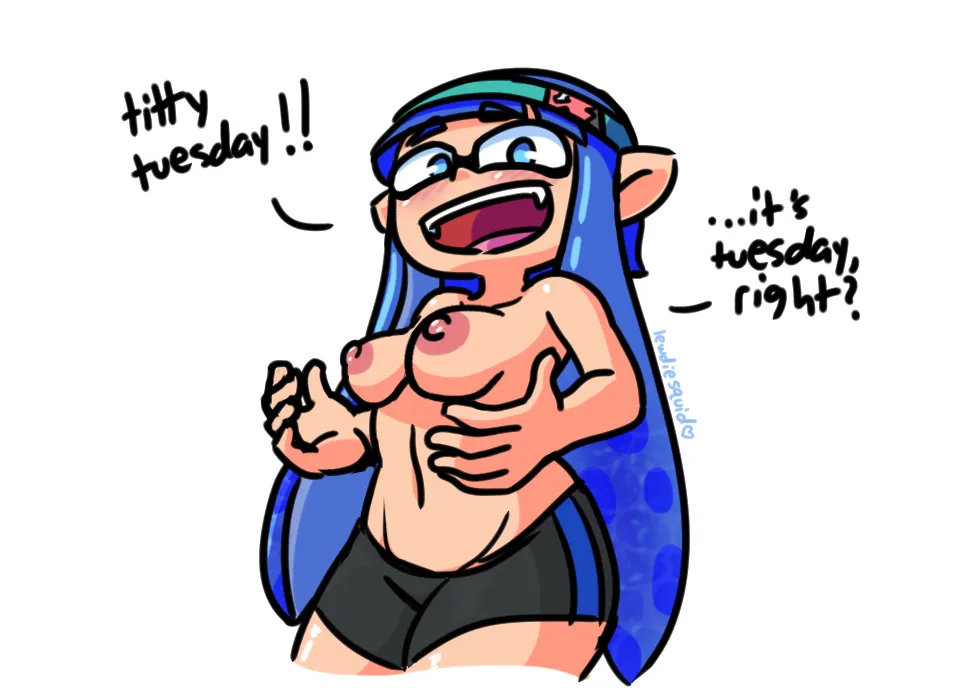 My Inkling Ava Showing Off (lewdiesquid)