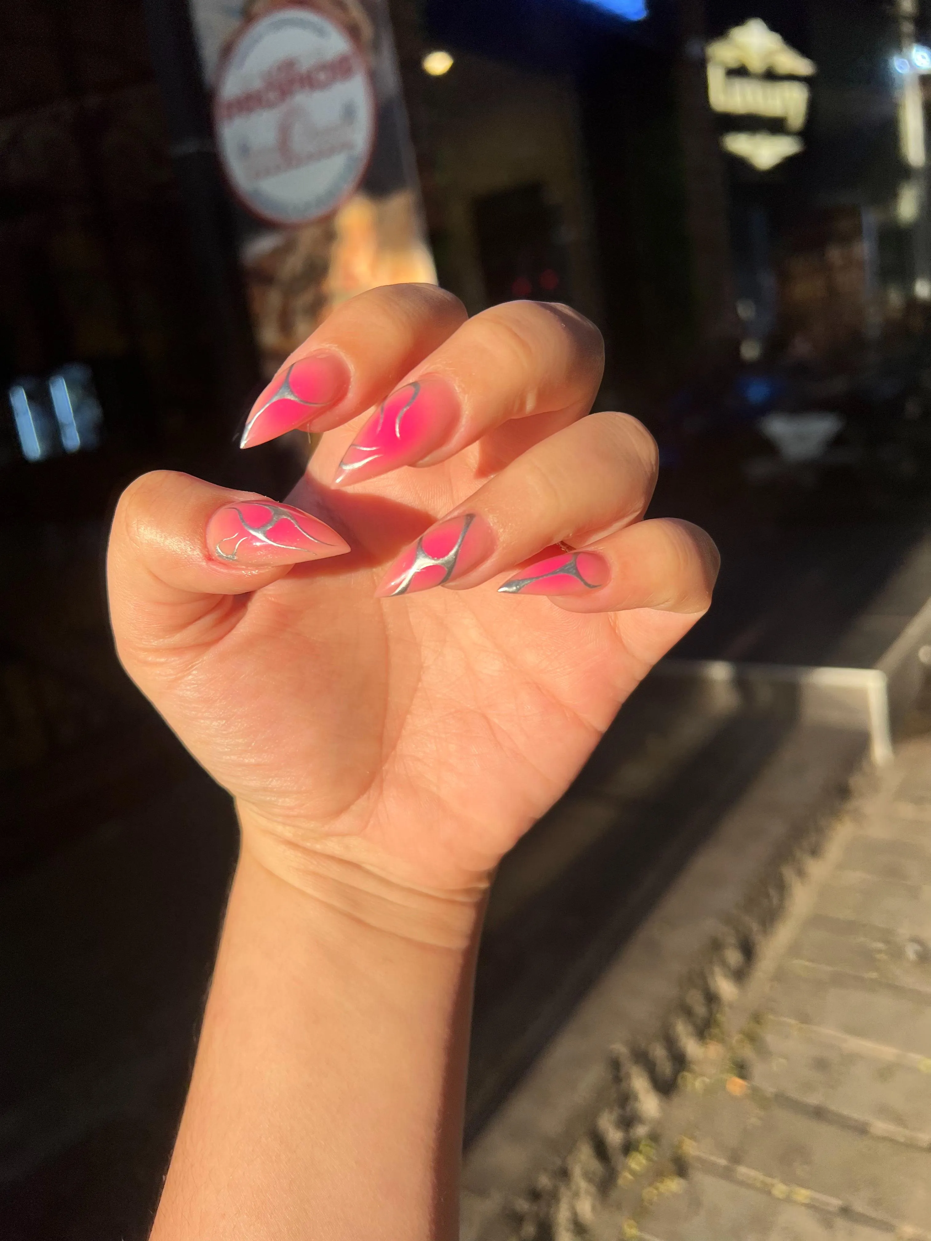 Nail art or weapon? You decide